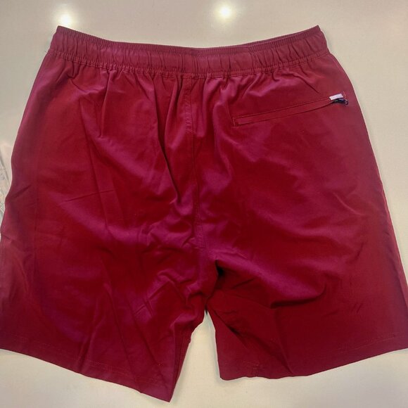 Dixxon Flannel Company: The Brad Premium Lined Athletic Shorts, Maroon, Men's XL - Picture 2 of 3